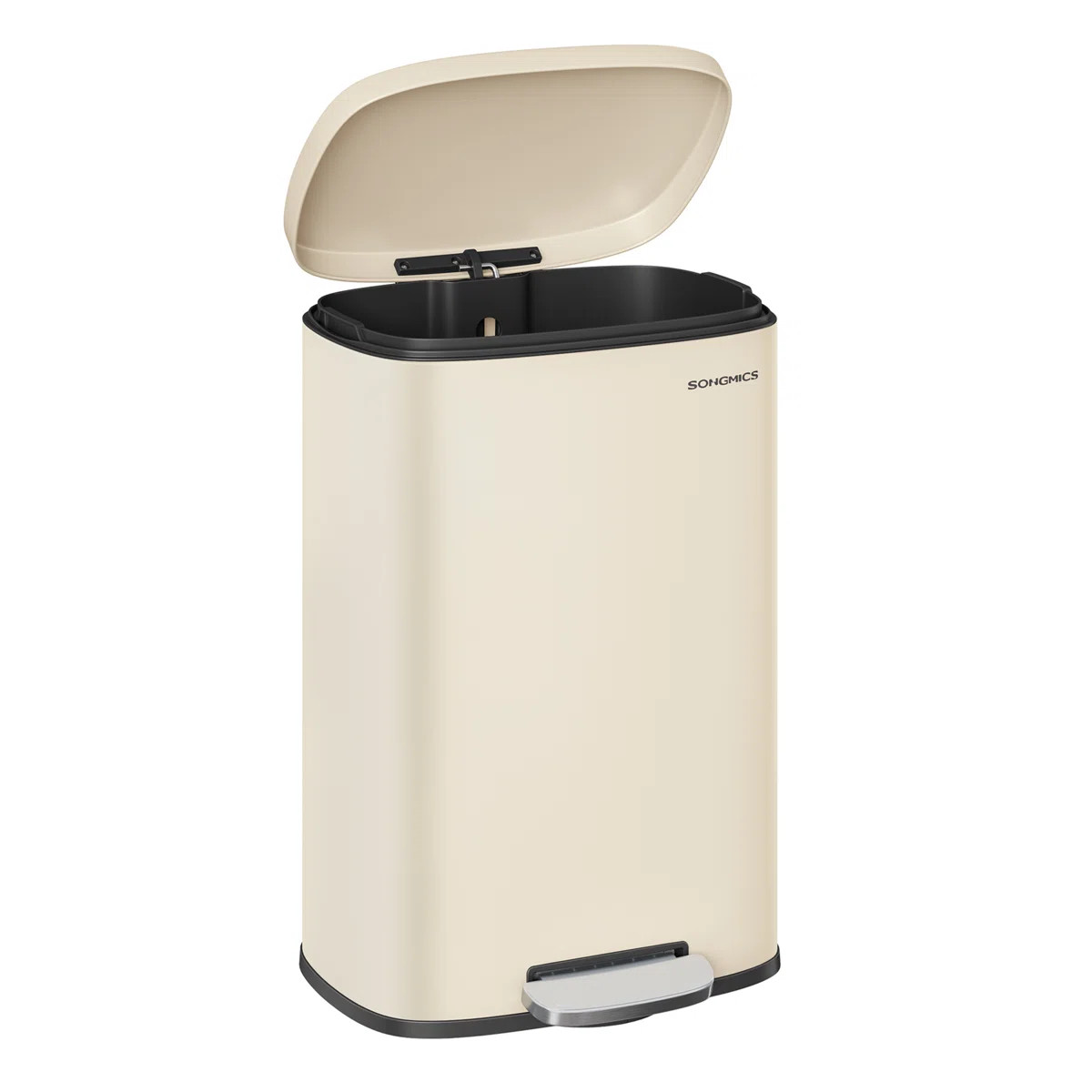Stainless Steel Step On Fingerprint-resistant Trash Can with Back Handle | Wayfair North America