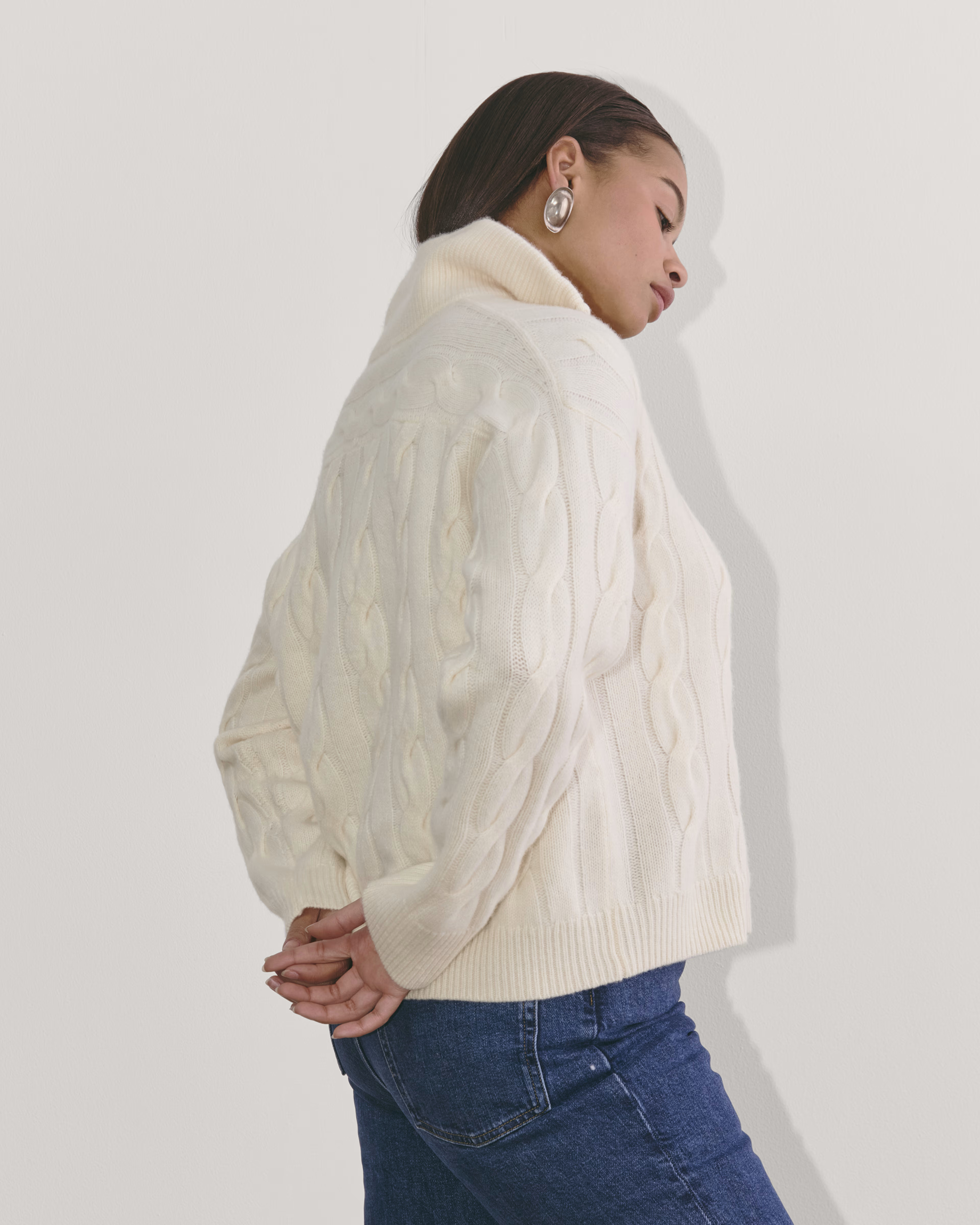 The Cable Half-Zip in Luxe Merino | Everlane