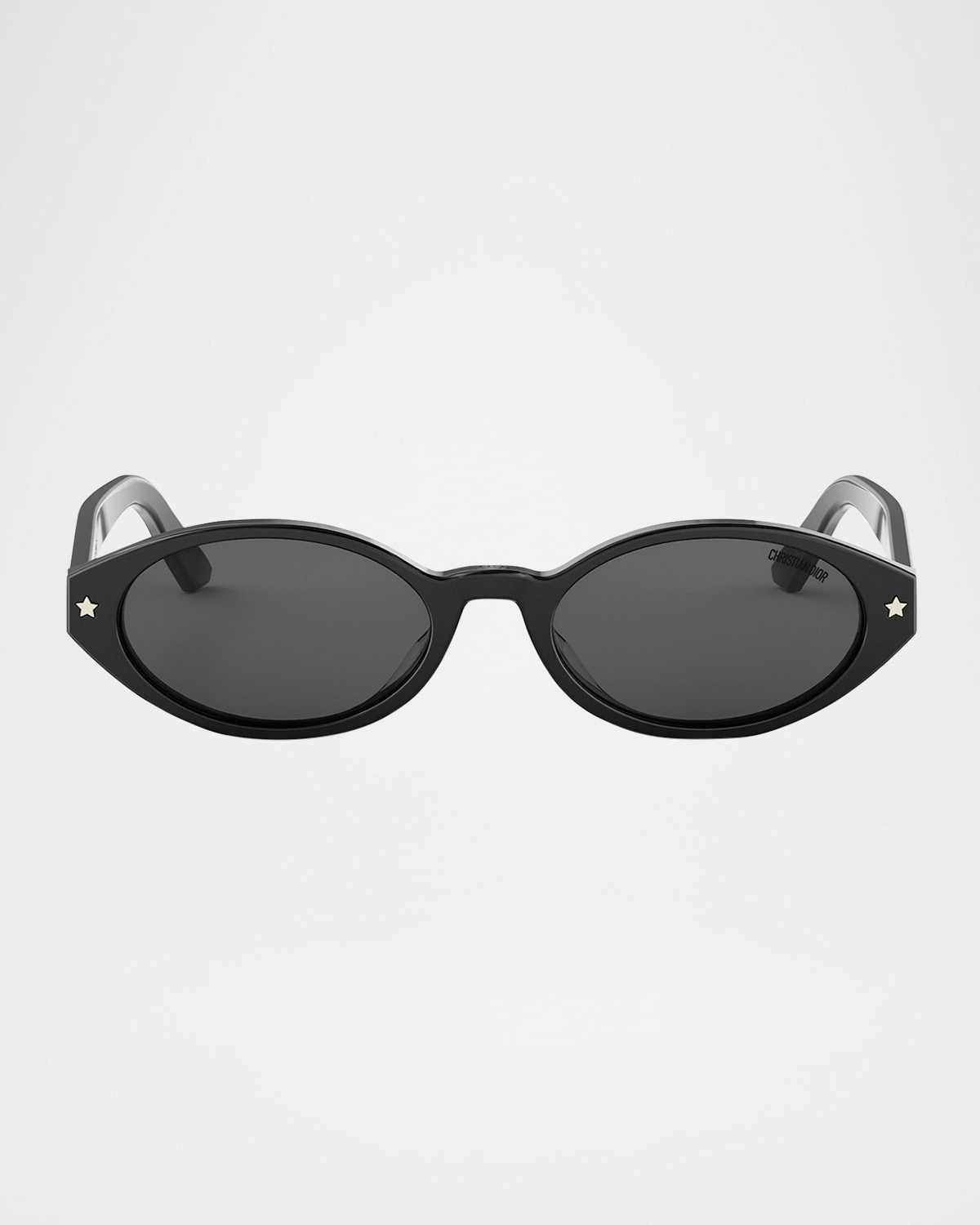 DiorPacific R1I Logo-Print Oval Sunglasses | Neiman Marcus