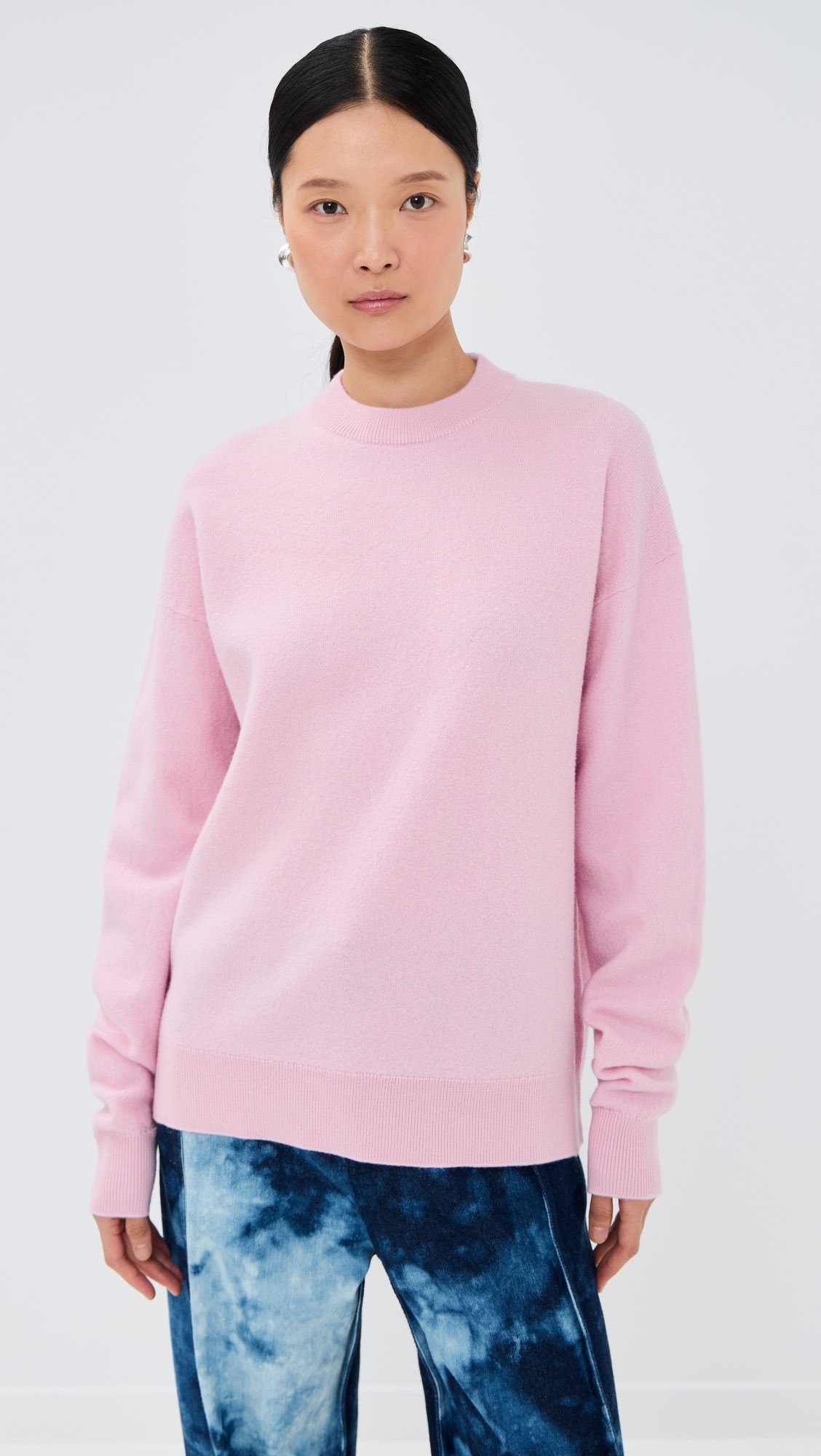 Boiled Wool Crewneck Easy Pullover | Shopbop