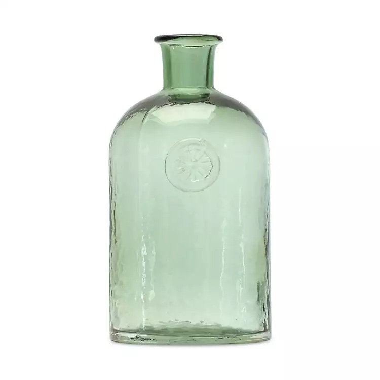 New! Green Glass Bottleneck Vase | Kirkland's Home