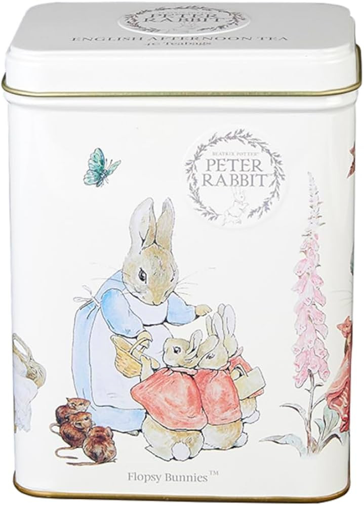 New English Teas Beatrix Potter Peter Rabbit Flopsy Bunnies Tea Tin with 40 English Afternoon Tea... | Amazon (US)