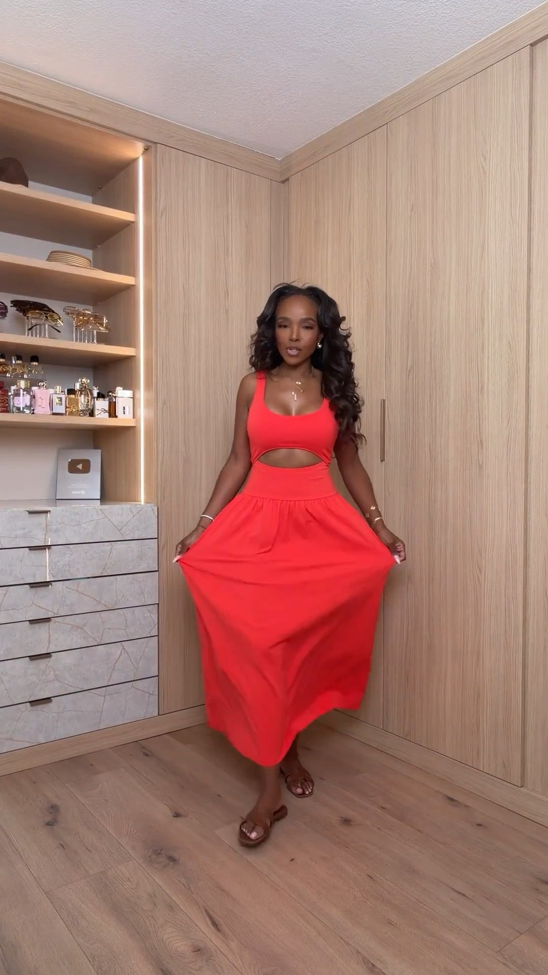 This dress is the definition of a summer showstopper.

The vibrant red color paired with the flattering cutout detail creates the perfect vacation-ready look. It's bold, feminine, and guaranteed to turn heads wherever you wear it.

✨ Fit Details:
• Red cutout maxi dress
• Flattering waist detail
• Flowing skirt silhouette
• Easy pull-on style
• Neutral sandals

✨ Where to wear:
• Tropical vacations
• Beach dinners
• Summer date nights
• Resort getaways
• Girls' trips

This is one of those dresses that makes you look instantly put together with minimal effort. ❤️

Everything is linked below!

xx Kira | IG: KirasFashionFinds

Measurements: 5'4" | Wearing Small

#LTKgrwm #LTKootd #LTKPetite