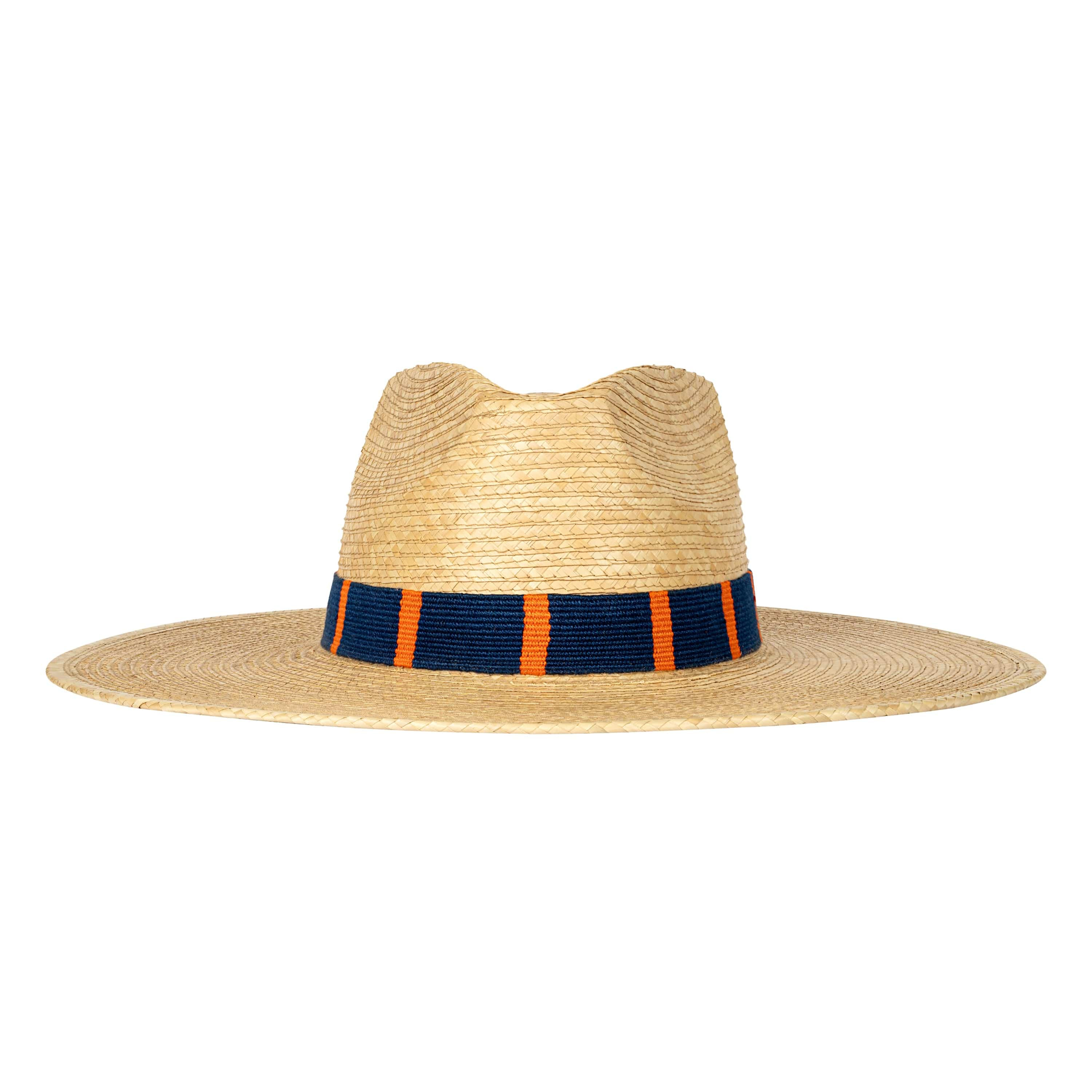 Navy and Orange Palm Hat | Sunshine Tienda