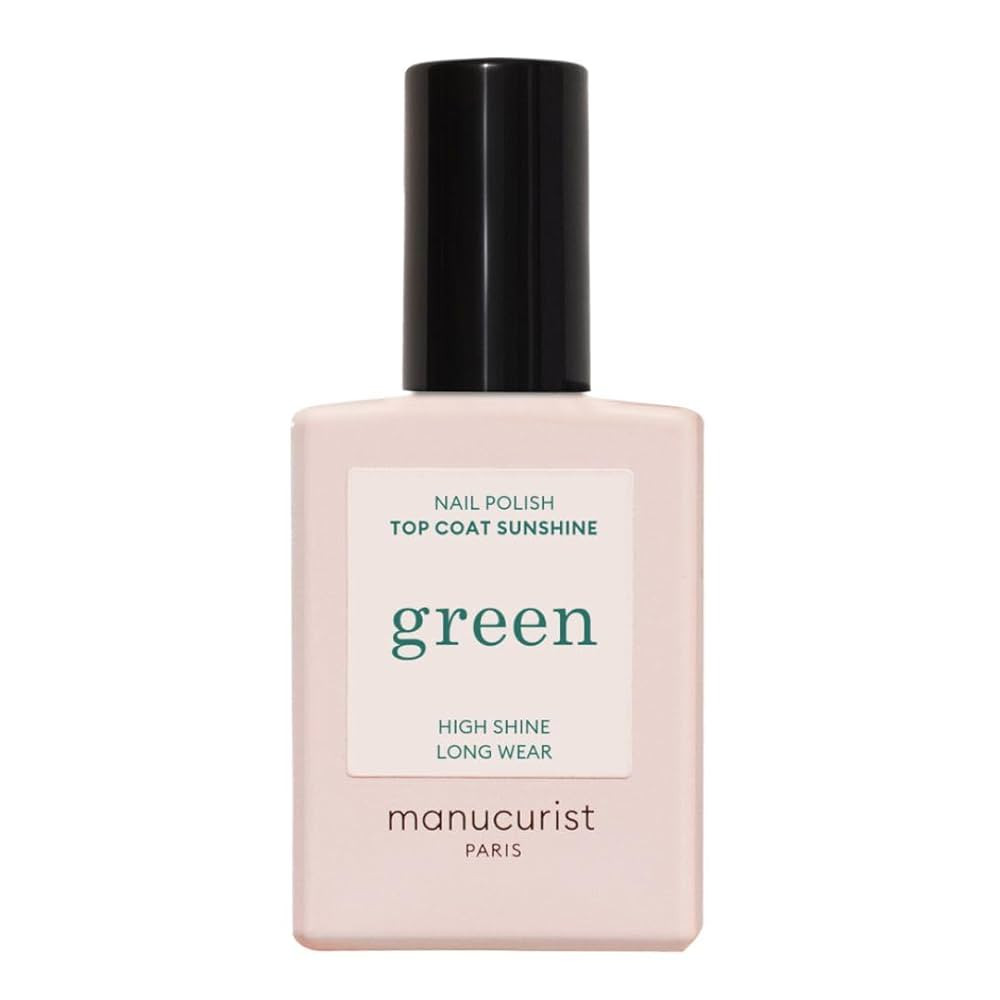 Manucurist - Green Sunshine Nail Polish Top Coat - Vegan Top Coat - 12-Free - Plant-Based Ingredi... | Amazon (US)