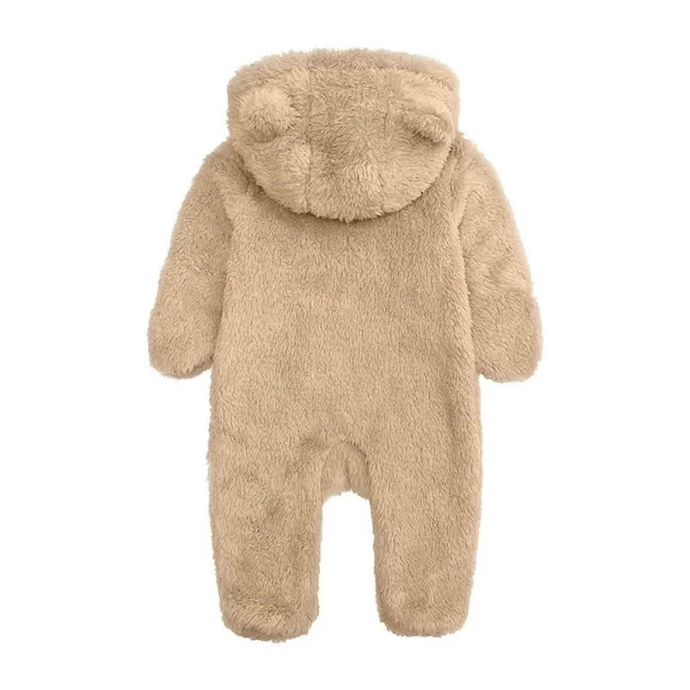 Elainilye Fashion Unisex Baby Clothes Newborn Boys Girls Plush Cute Bear Ears Winter Thick Warm J... | Walmart (US)