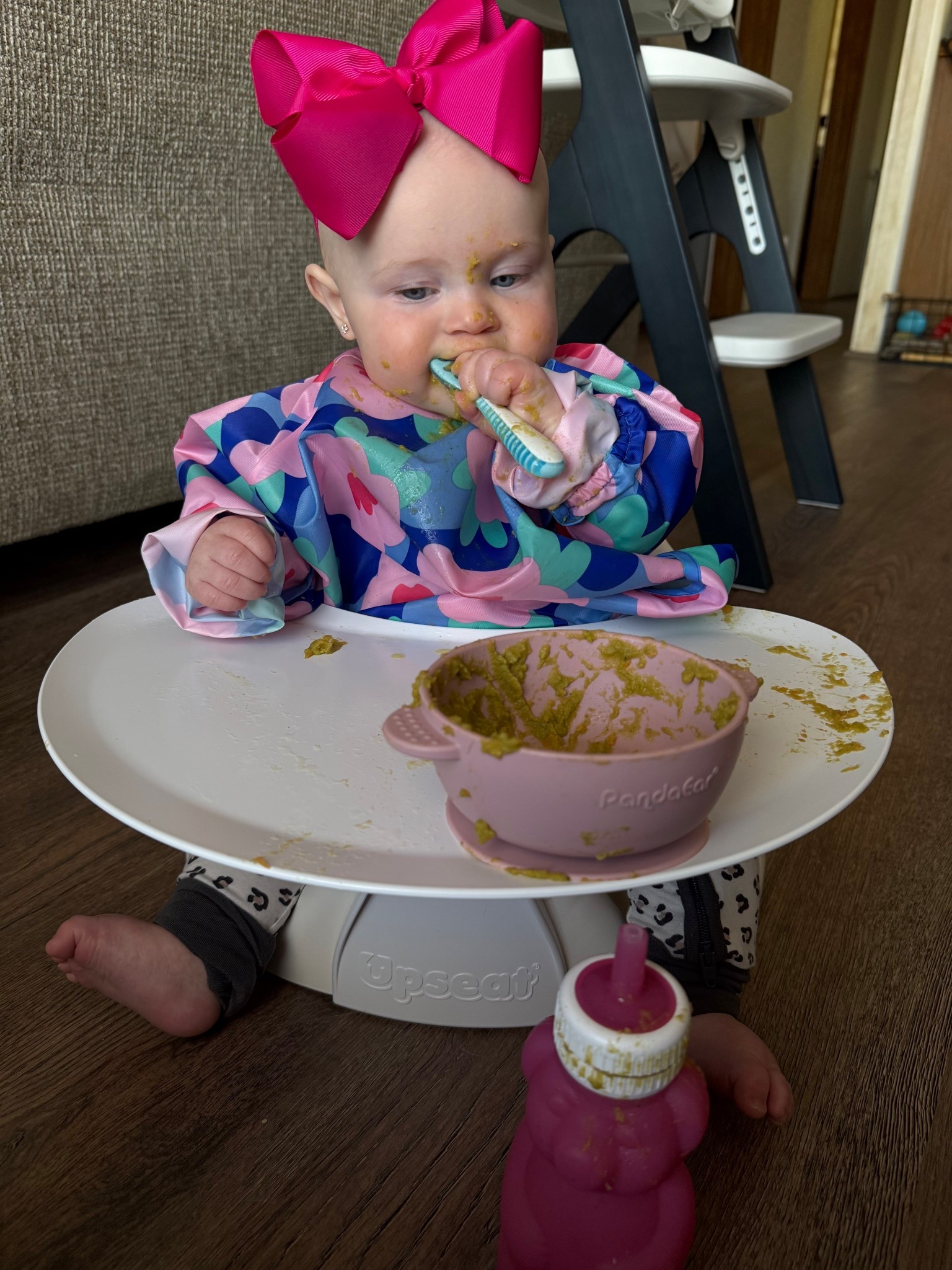 Solids are going great for baby girl!! The upseat has perfect posture positioning for baby, and I love this bear cup to teach her how to use a straw cup. 

#babyeating #infant #babymusthaves #babyfood #highchair #babyregistry 

#LTKFamily #LTKKids #LTKBaby