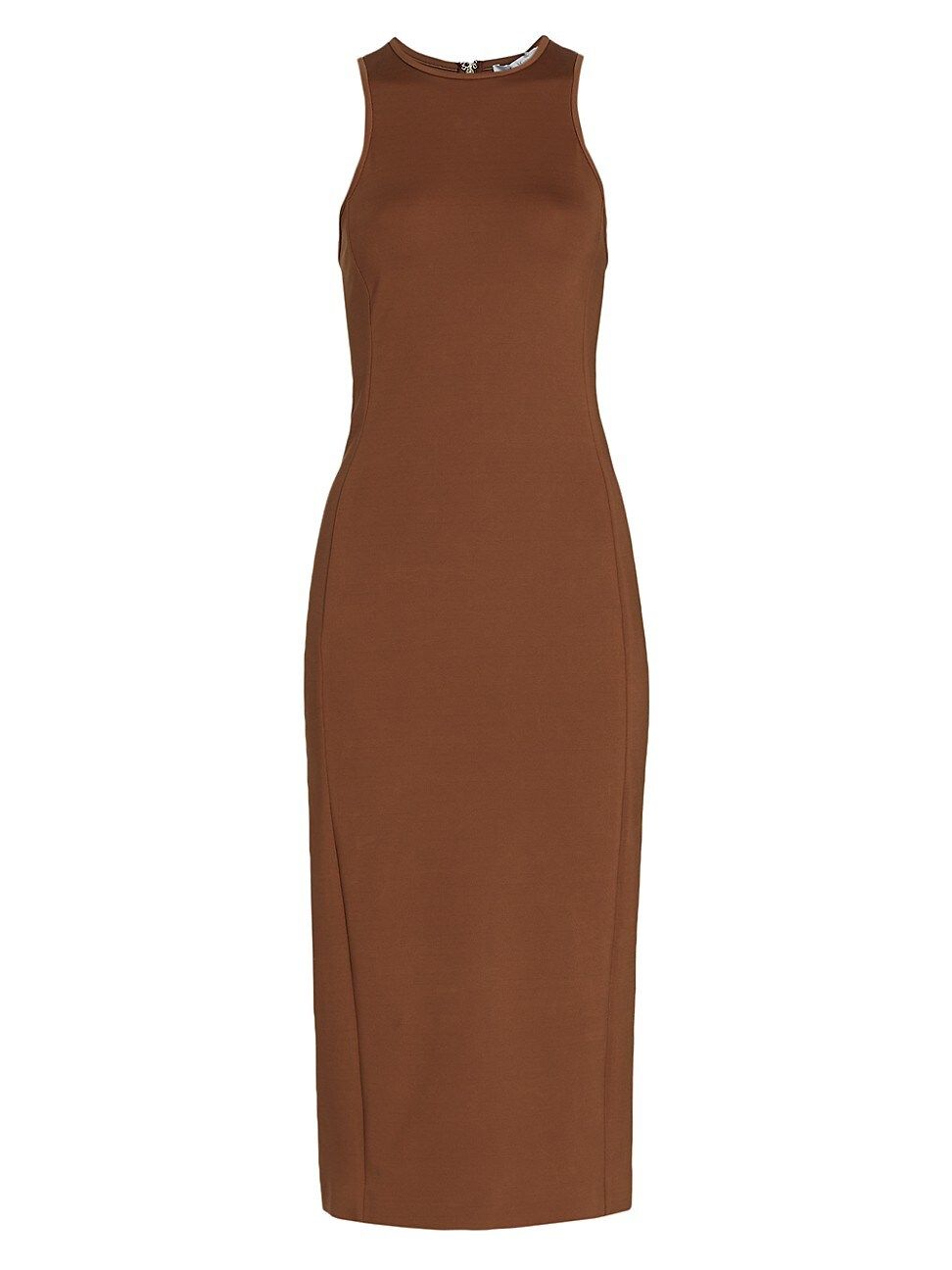 Women's Derris Sleeveless Scuba Midi-Dress - Tobacco - Size 4 | Saks Fifth Avenue