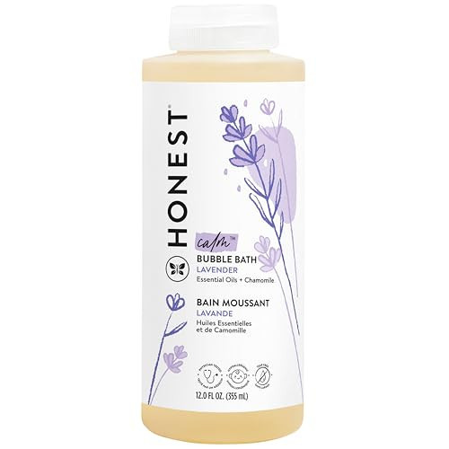 The Honest Company Foaming Natural Bubble Bath, Tear-Free, Hypoallergenic, Baby Wash, Lavender Calm, 12 fl oz | Amazon (US)