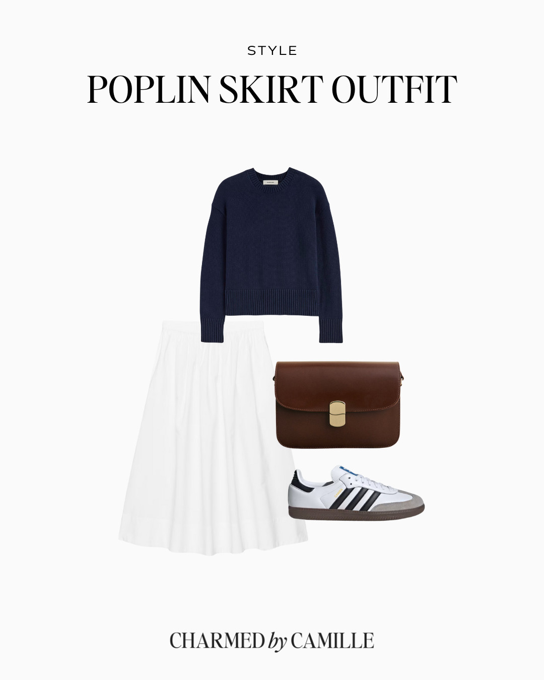 Ready to take out your poplin skirts for spring? Here's an easy way to style yours for the still chilly weather!  

 #LTKootd #LTKSeasonal