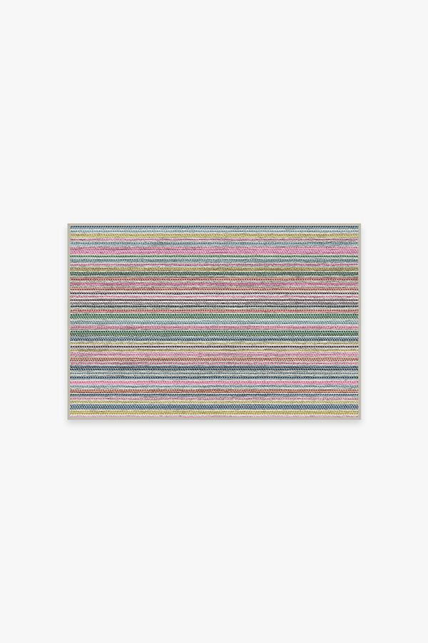 Multi Stripe Polychrome Flatwoven Rug | Ruggable