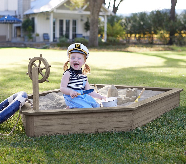 Outdoor Boat Sandbox | Pottery Barn Kids