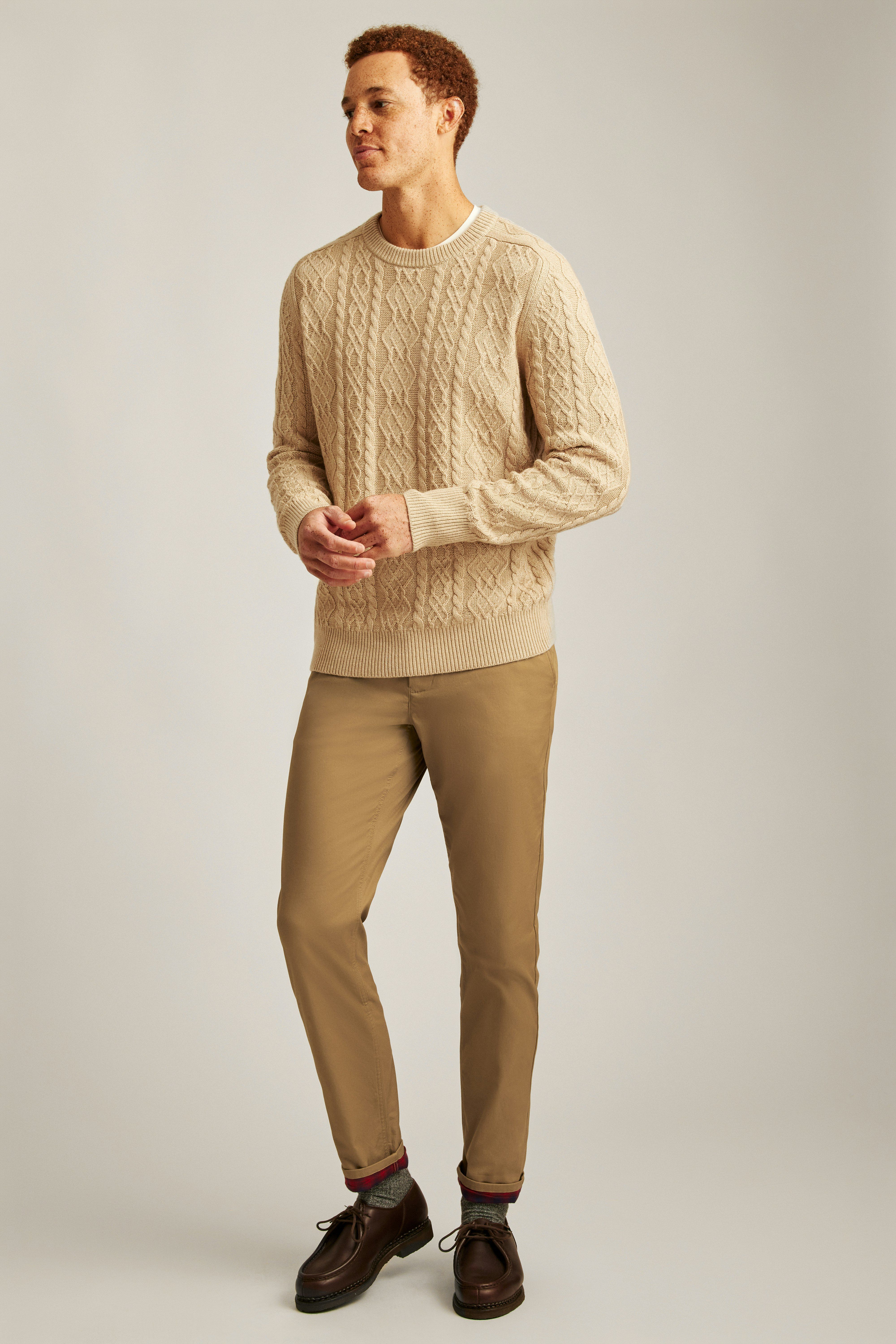 Midweight Cable Crew Neck Sweater | Bonobos (US)