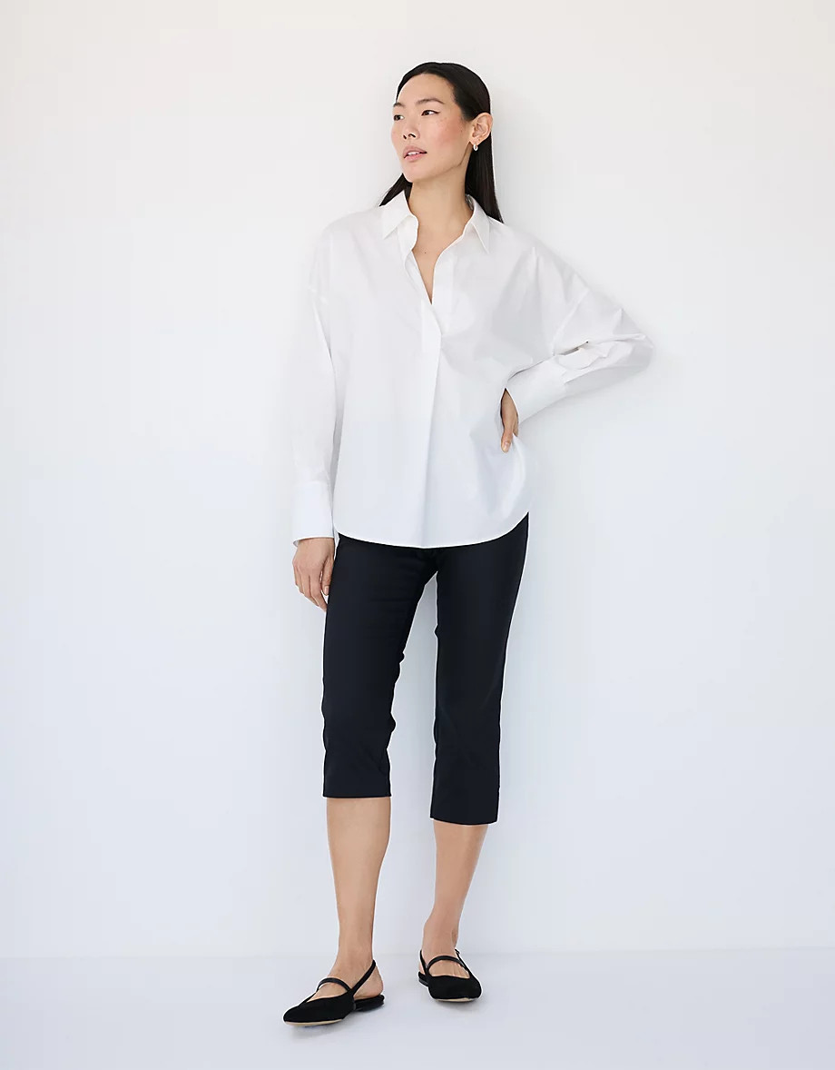 Organic Cotton Relaxed Popover Shirt | The White Company UK & ROW