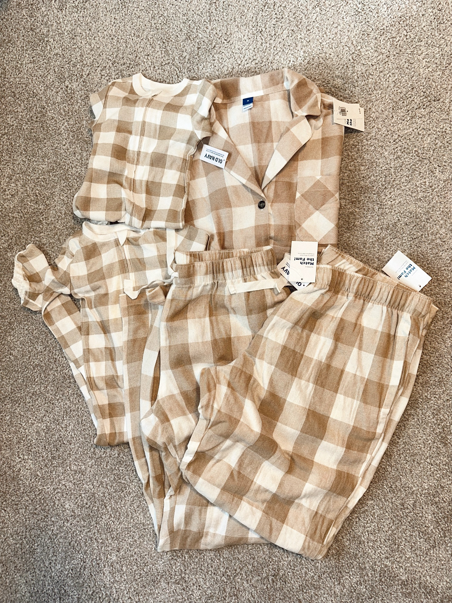 Got our Christmas pjs early this year before they sell out of the sizes we need! I'm a sucker for neutrals, even as Christmas time 🫢🎄 #oldnavy #christmaspjs #matchthefam

#LTKHoliday #LTKSeasonal #LTKFamily