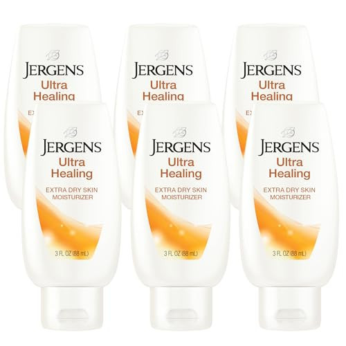 Jergens Ultra Healing Moisturizer for Dry Skin, Hand and Body Lotion, with Hydralucence Blend, Vitamins C, E and B5, 3 Oz, Pack of 8 | Amazon (US)