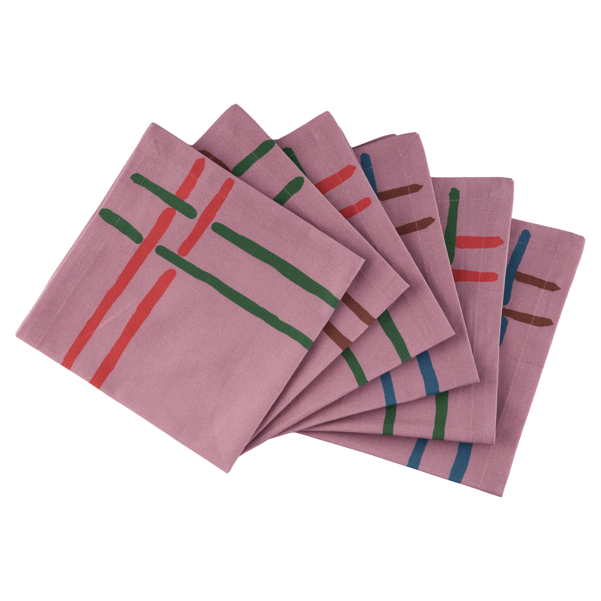 6 Napkins La Vie en Rose | Sophie Williamson Design