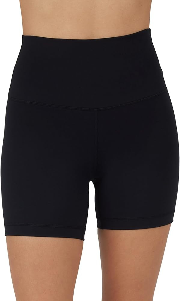 Yogalicious Lux High Waist Squat Proof Biker Short - 2 Pack 5", 7" | Amazon (US)