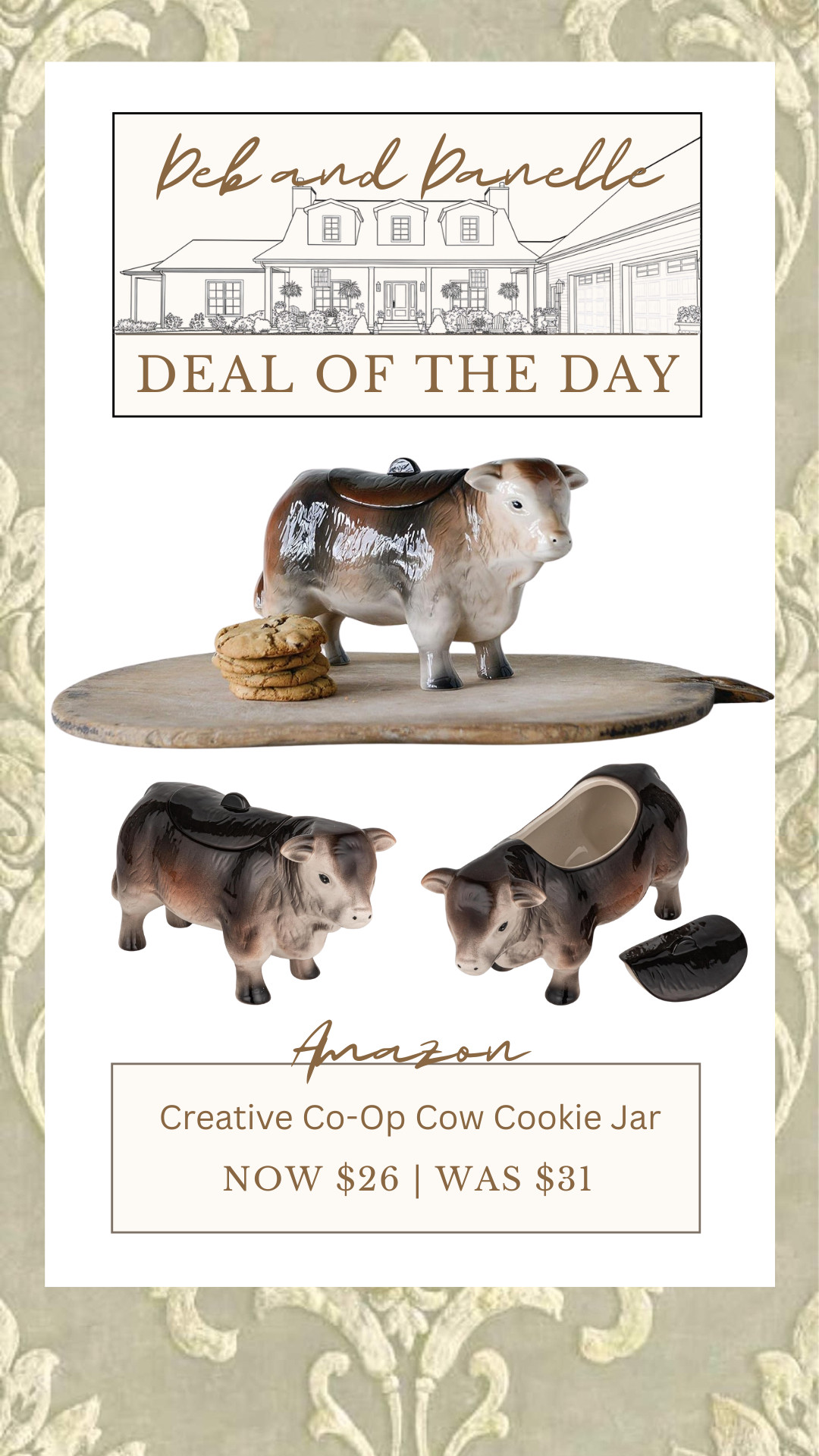 This vintage-inspired cookie jar from Creative Co-Op is currently on sale from Amazon.  

 #LTKHome #LTKSaleAlert