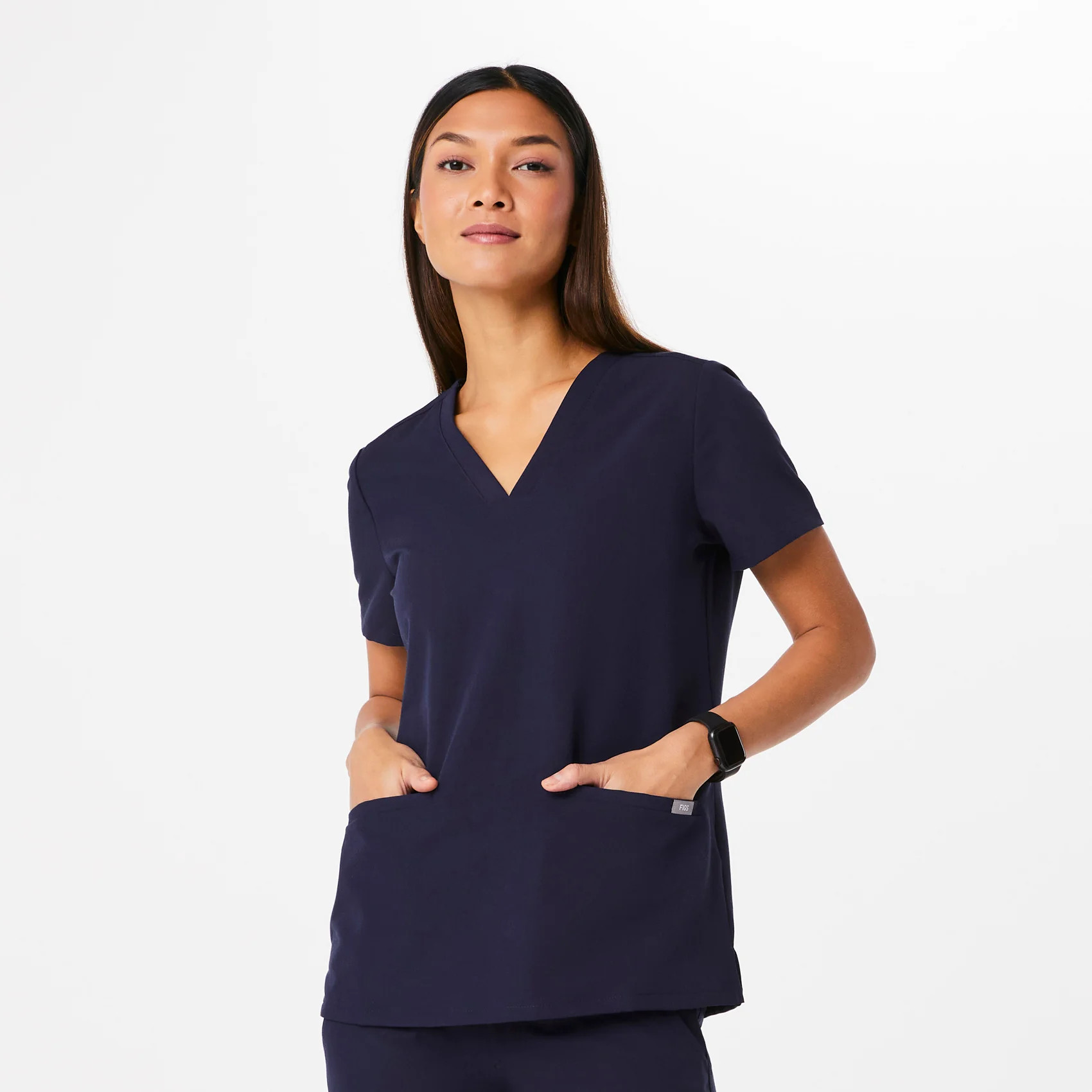 Women's Casma Three-Pocket Scrub Top™ - Navy · FIGS | FIGS