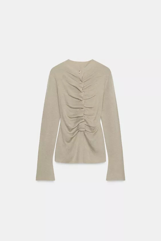 DRAPED KNIT JACKET | Zara US