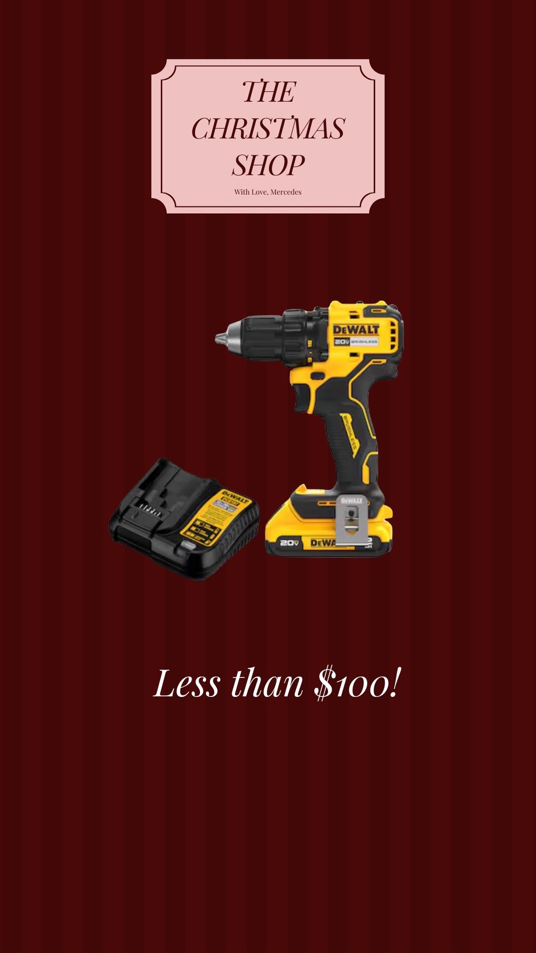 Less than $100 for this brushless Dewalt drill. It’s so worth it to invest in a quality drill for doing DIYs - trust me!

#LTKHome #LTKSaleAlert #LTKCyberWeek