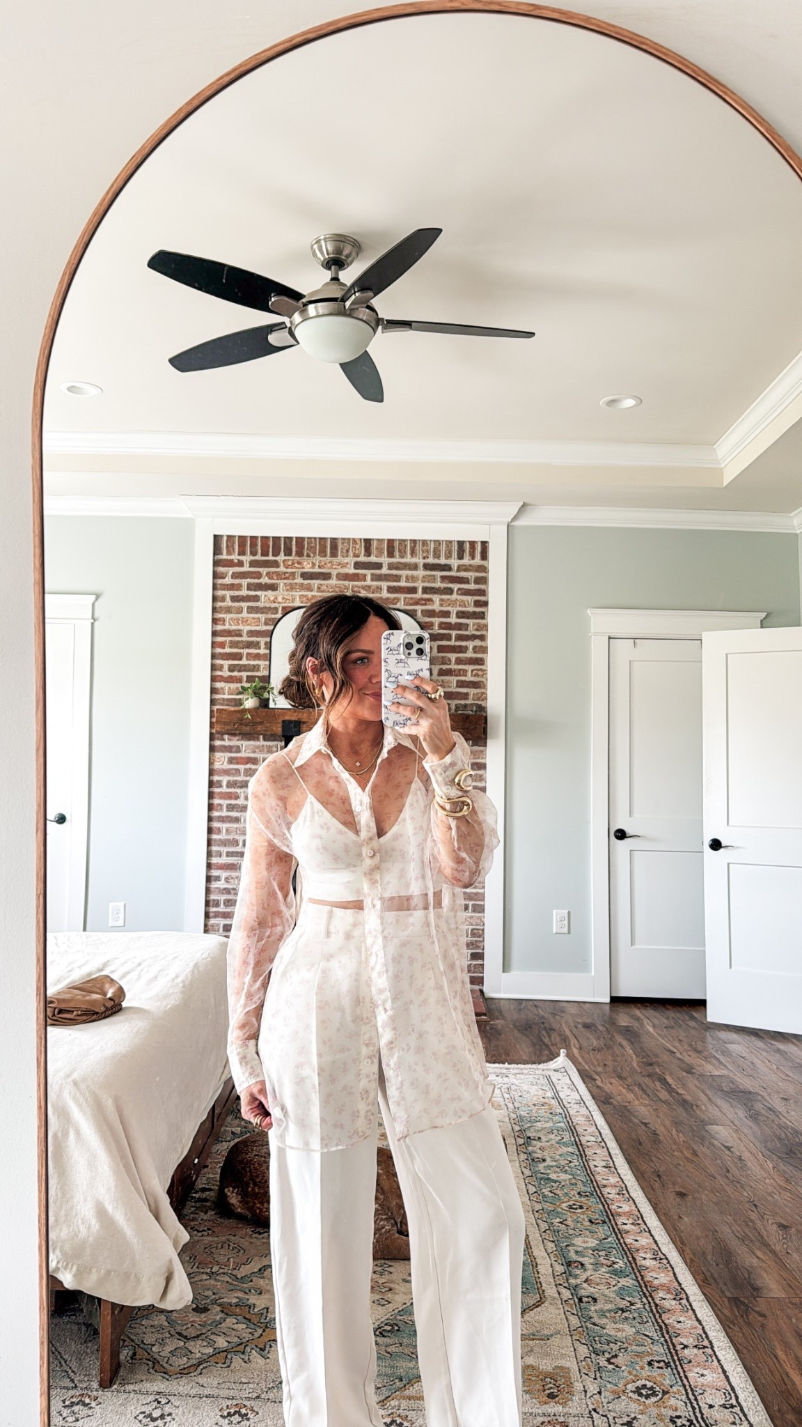 Zara spring outfit inspo + my FAVE target 🎯 trousers! S top 0 bottoms. Def could have done XS.

#LTKStyleTip #LTKFindsUnder100 #LTKFindsUnder50