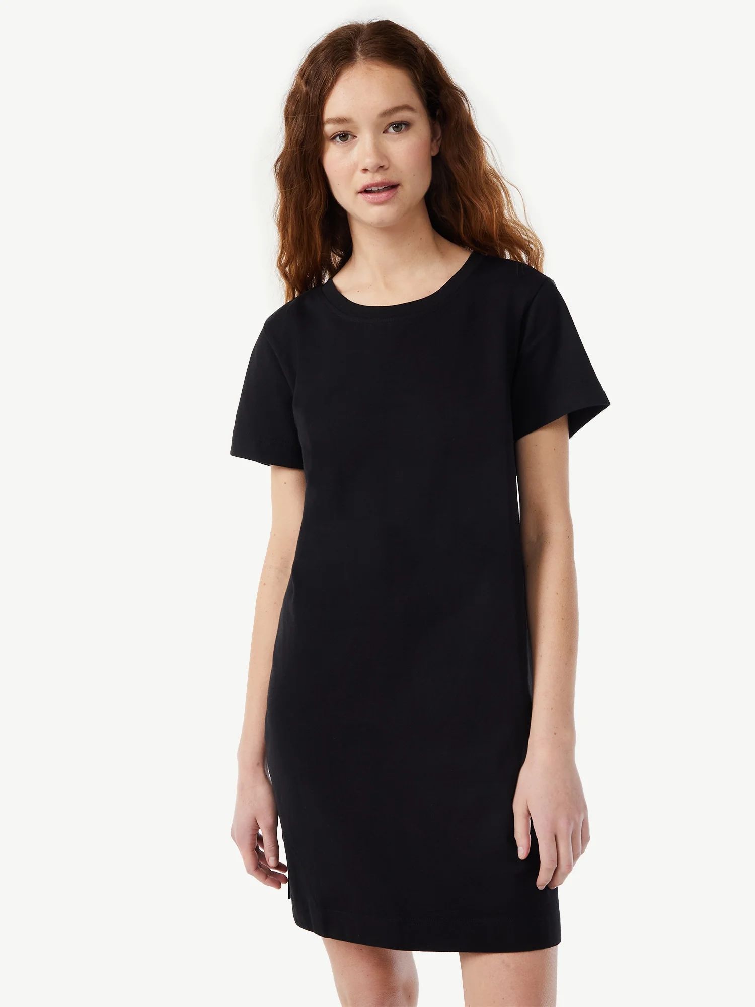 Free Assembly Women's Mini T-Shirt Dress with Short Sleeves | Walmart (US)