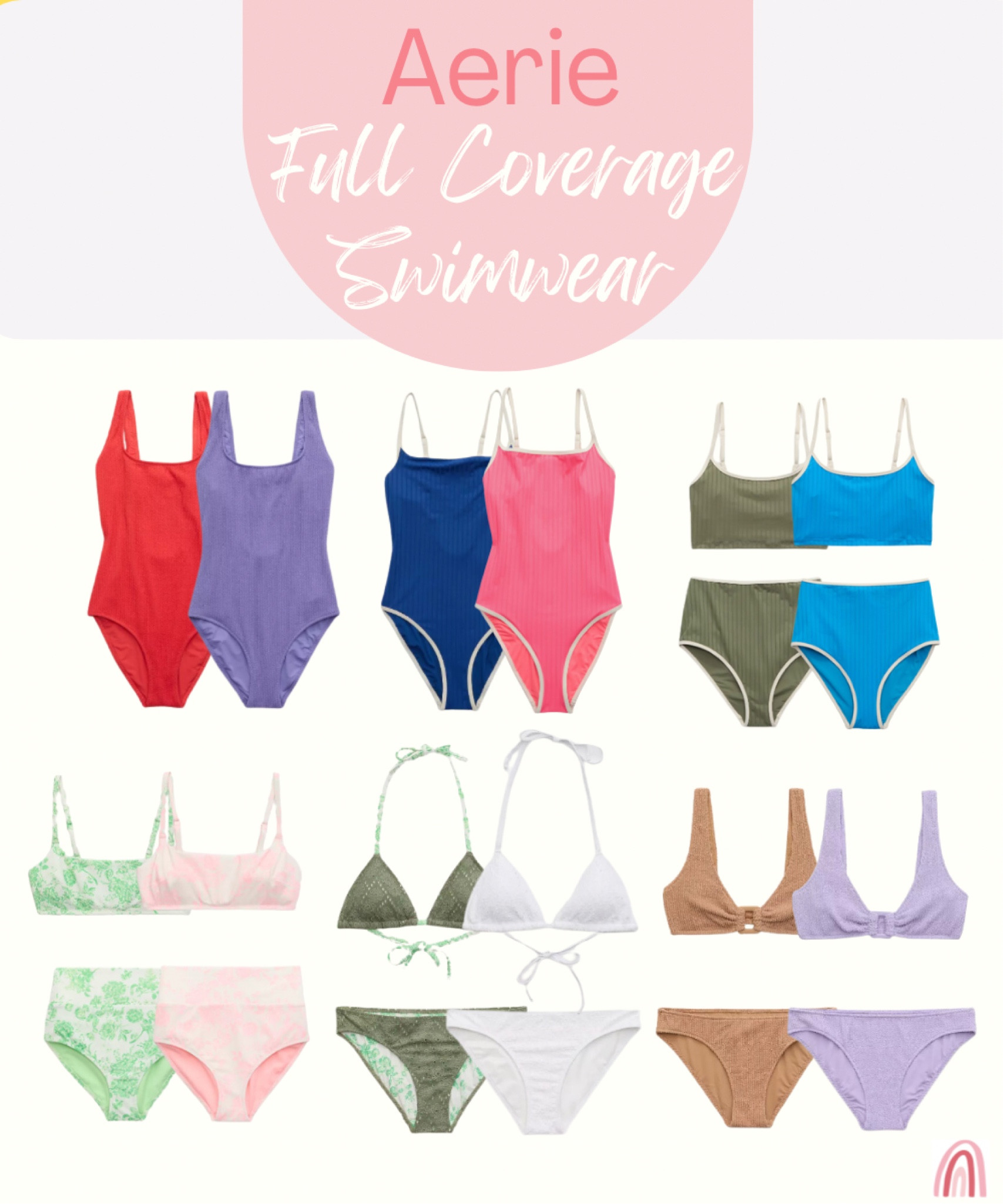 Aerie Best Full Coverage Swimwear

#LTKsalealert #LTKfindsunder50 #LTKSpringSale