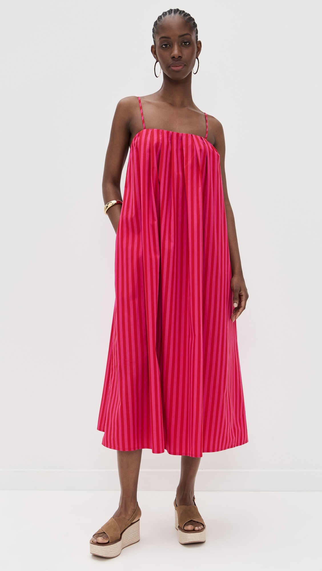 Poplin A-Line Midi Dress | Shopbop