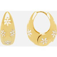 Estella Bartlett Gold-Plated Flower Pattern Chunky Hoops | The Hut (UK)
