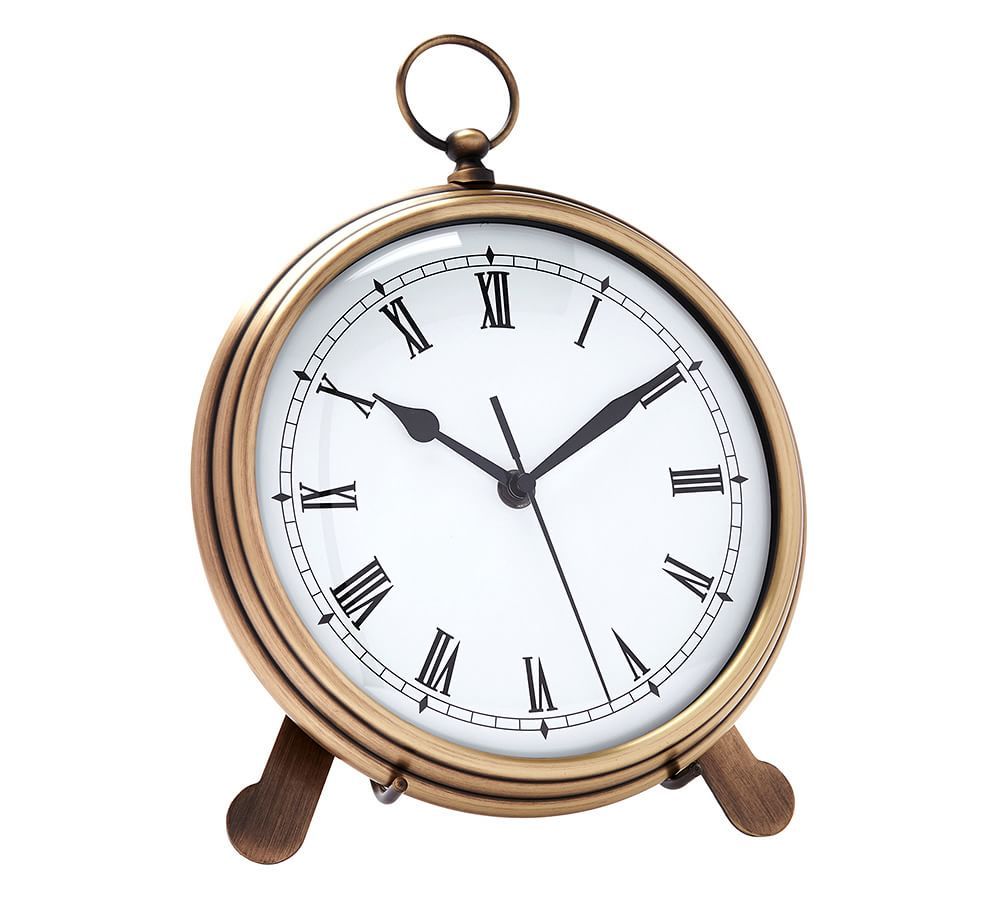 Pocket Watch Clock, Large, Brass | Pottery Barn (US)