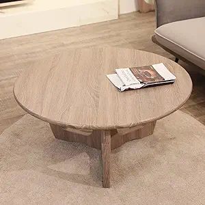 FINECASA Wooden Round Coffee Table Curved Leg, Accent Couch,Home Decoration, Living Room Tables, ... | Amazon (US)