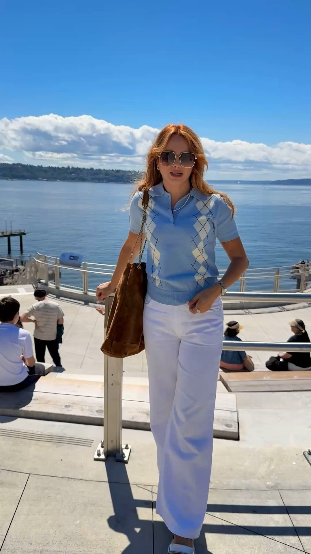 Wide leg white women jeans