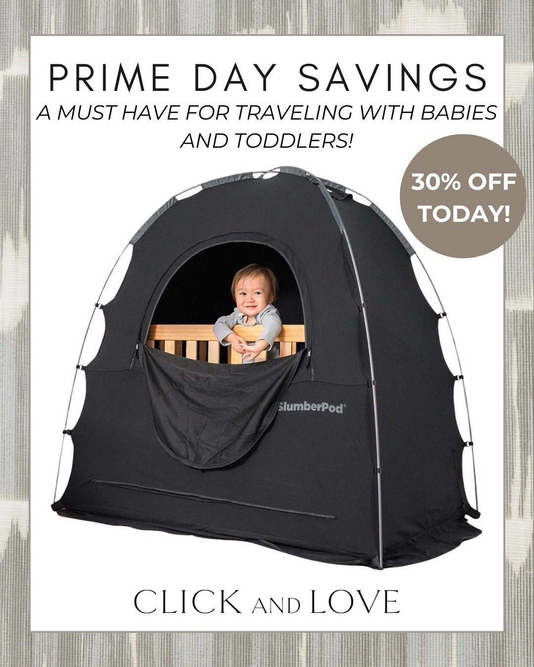 One of my favorite travel-with-kids hacks is on sale! ✈️🤍

If you've ever tried sharing a hotel room, vacation rental, or family member's house with a sleeping baby or toddler, you know how challenging it can be. The SlumberPod has been a game-changer for creating a dark sleep space while traveling.

And today it's 30% off for Prime Day — one of the best discounts I've seen on it! 

Definitely one of those products parents rave about for a reason. ✨

Prime Day Deals, SlumberPod, Travel With Kids, Toddler Travel, Baby Travel, Parenting Hacks, Amazon Finds, Prime Day Finds, Family Travel, Mom Favorites, Baby Essentials, Travel Essentials, Sleep Solutions, Amazon Deals, Deal Alert

#LTKSaleAlert #LTKTravel #LTKKids