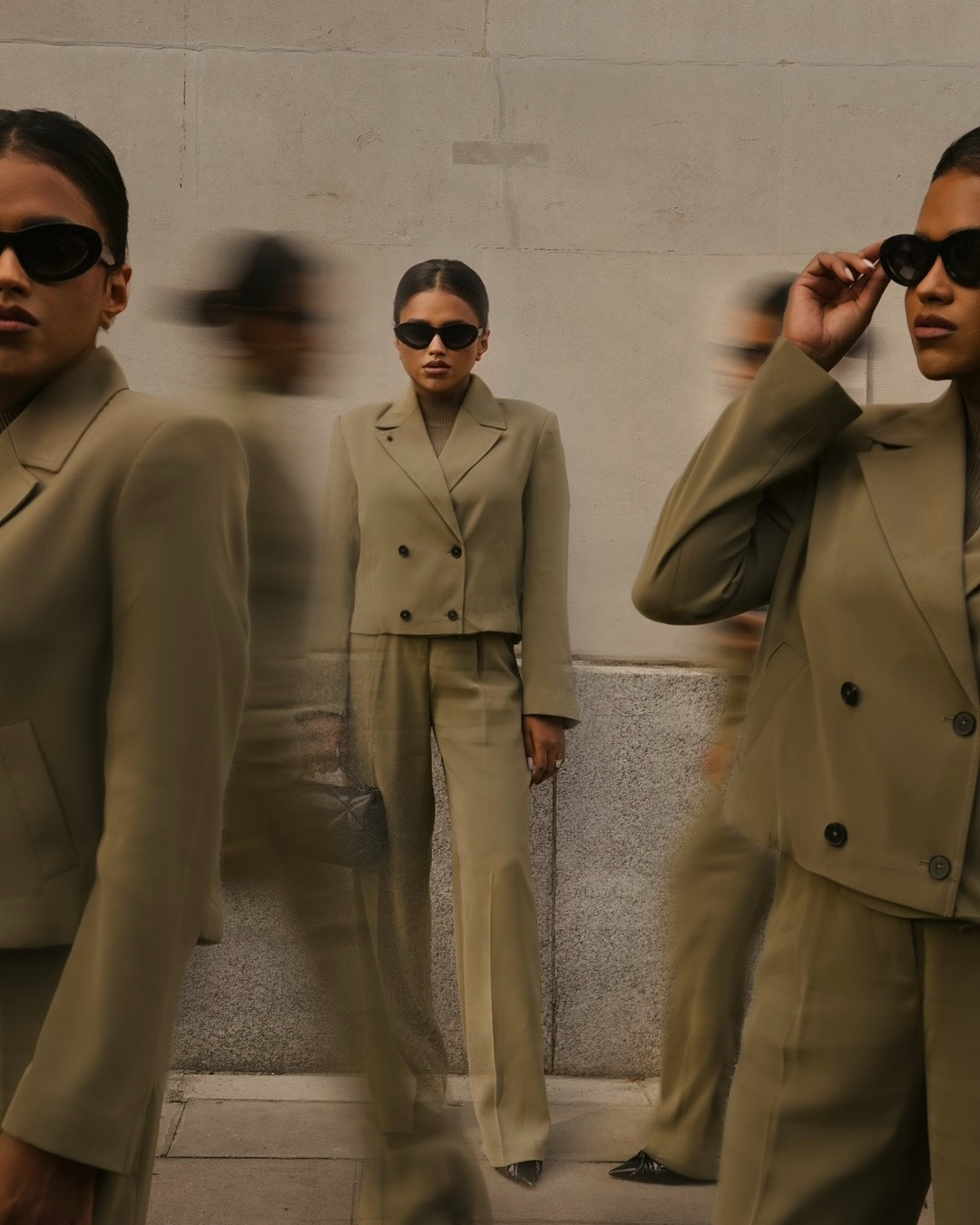 French connection , My FC, Vinnie Tailored Double Breasted Cropped Jacket – Washed khaki, Vinnie Suiting Pleated Trousers , Washed Khaki, NET-A-PORTER APAC Mica cat-eye acetate sunglasses, NEXT Forever Comfort Black Patent Kitten Heel Court Shoes Pointed Size UK 6.5, MCM Travia Shoulder Bag in Cloud Quilted Leather , GRWM Outfit ,UK Fashion ,UK Women ,London lifestyle ,Autumn style ,Autumn look ,Fall style ,Fall look ,Autumn outfit ,Autumn outfits, Evening Outfit, Date night outfit, Date night, Street style, Workwear Outfit, Fall Office wear outfit 

 #LTKuk #LTKdatenight #LTKworkwear