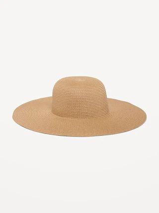 Wide-Brim Straw Sun Hat for Women | Old Navy (US)