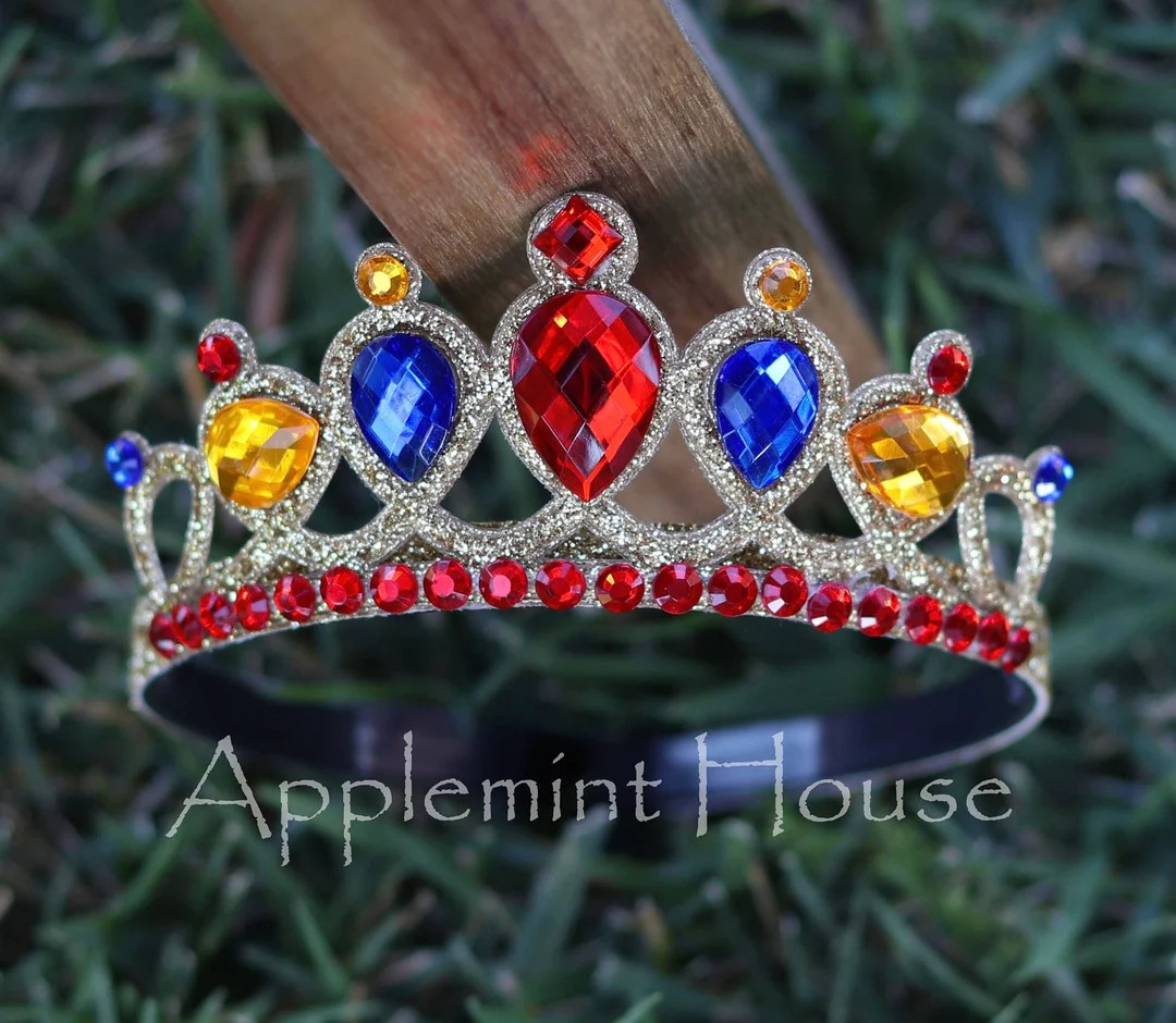 Snow Queen White Crown, Snow Queen Crown, Princess Gold Crown, Birthday Crown, Princess Headband,... | Etsy (US)