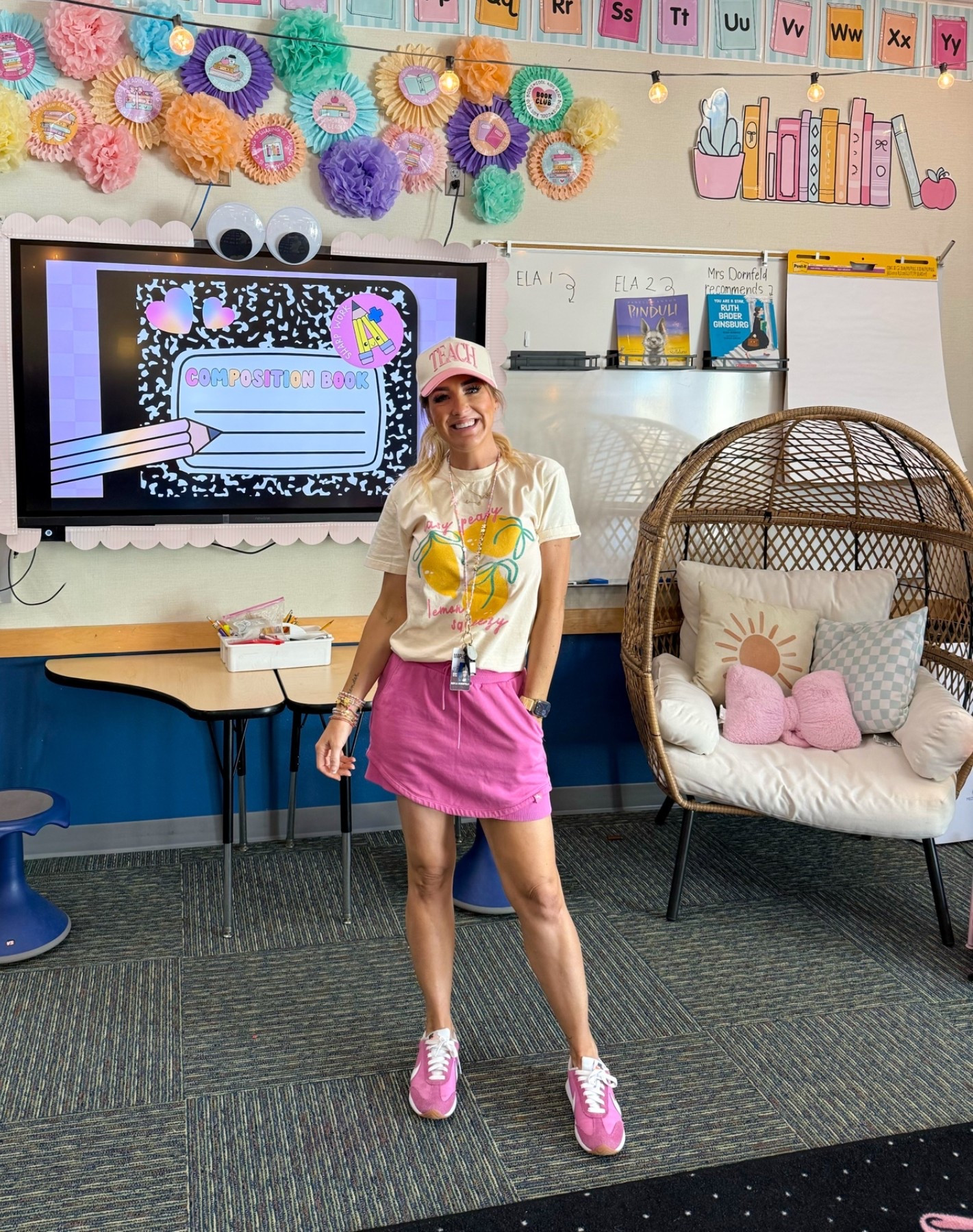 Field day was Easy Peasy Lemon Squeezy! Love this graphic tee from Pink Lily and my teach hat from KenzKustomz! 

Teacher, outfit, casual outfit, field day, outfit, pink skirt, baseball hat, pink Nike shoes

#LTKootd #LTKmomlife #LTKActive