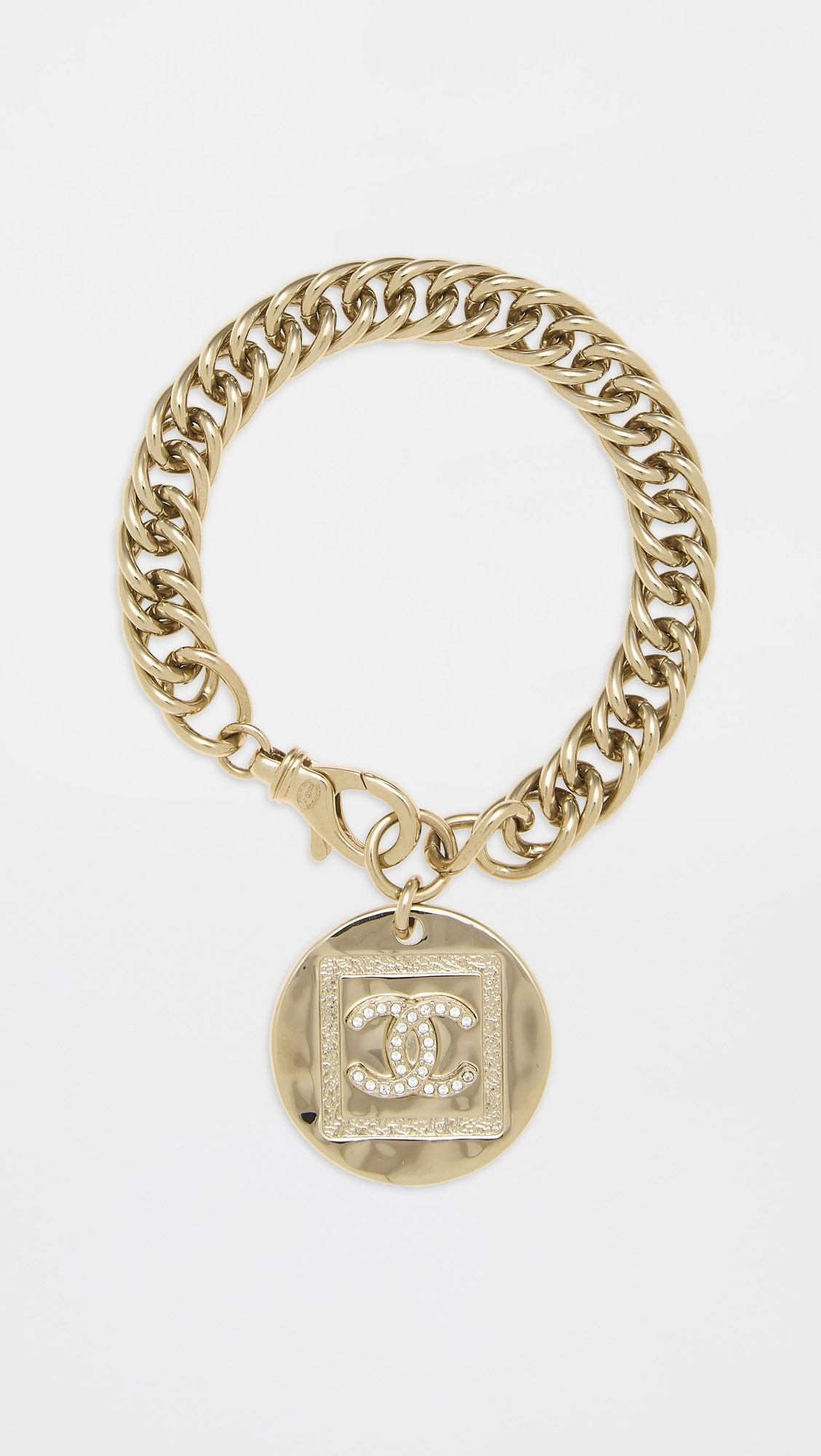 Chanel Gold CC Large Bracelet | Shopbop
