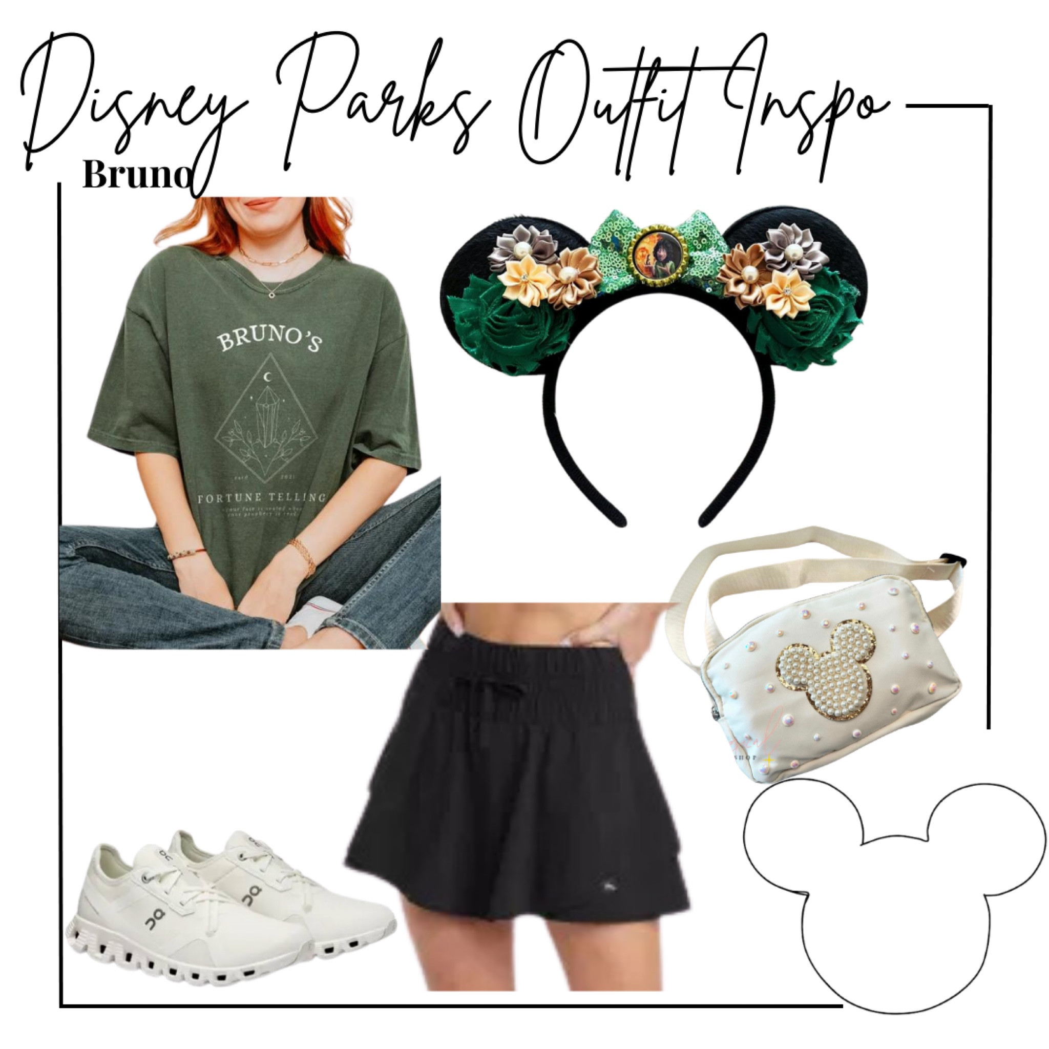 Disney parks outfit inspo - Bruno 

Etsy Bruno Encanto graphic tee, Encanto ears from Etsy, target skort, Mickey pearl patch belt bag from Etsy, and on cloud x5 sneakers 

Midsize, midsize outfit, size 10, ootd, Outfit inspo, Encanto  finds, Disney parks Outfit, Disney bound,  under $50 outfit, affordable outfit, casual outfit, Disney princess , Etsy finds, Disney outfit, Mickey ears, minimal Disney style, #ltkdisney, Disney ears, Disney aesthetic, theme park outfit, Disney parks outfit ideas, comfy Disney outfit, small business finds,

#LTKStyleTip #LTKTravel #LTKFindsUnder50