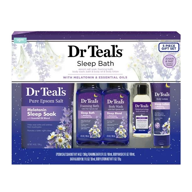 Dr Teal's Bath and Body Regimen Relax & Relief Gift Set: Melatonin - Walmart.com | Walmart (US)