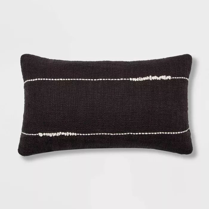 Embroidered Thin Line Lumbar Throw Pillow - Project 62™ | Target