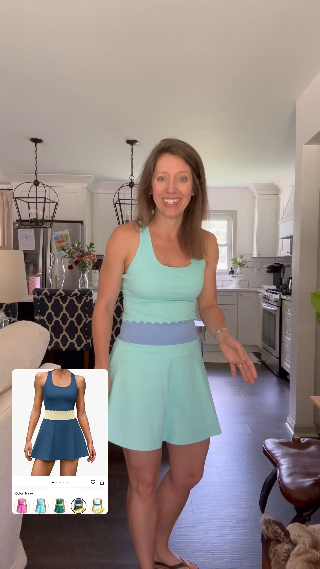 Amazon athletic “dress” review 

This is a 2-piece set! I love the waistband 

Built in shorts
Built in bra
I’m wearing a S • I recommend going up a size 
Comes in 5 color ways! 
Great quality! 

#LTKFitness #LTKOver40 #LTKActive