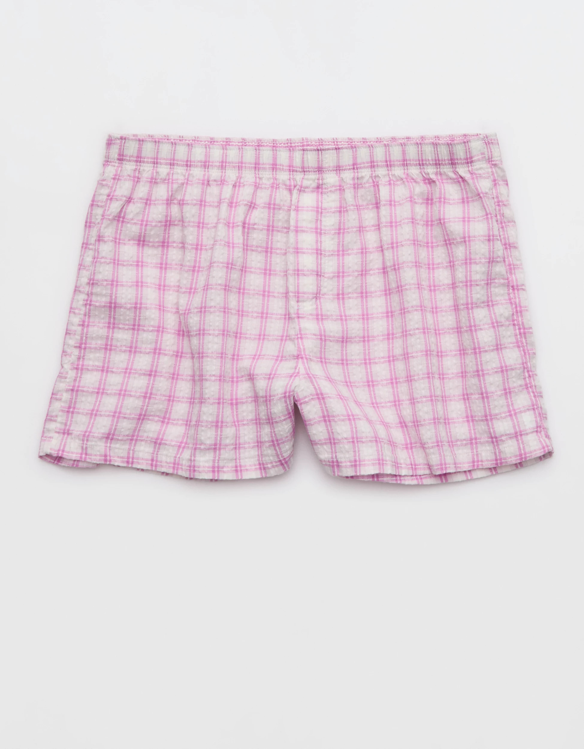 OVERSLEPT by Aerie Around Town Seersucker Boxer | American Eagle Outfitters (US & CA)