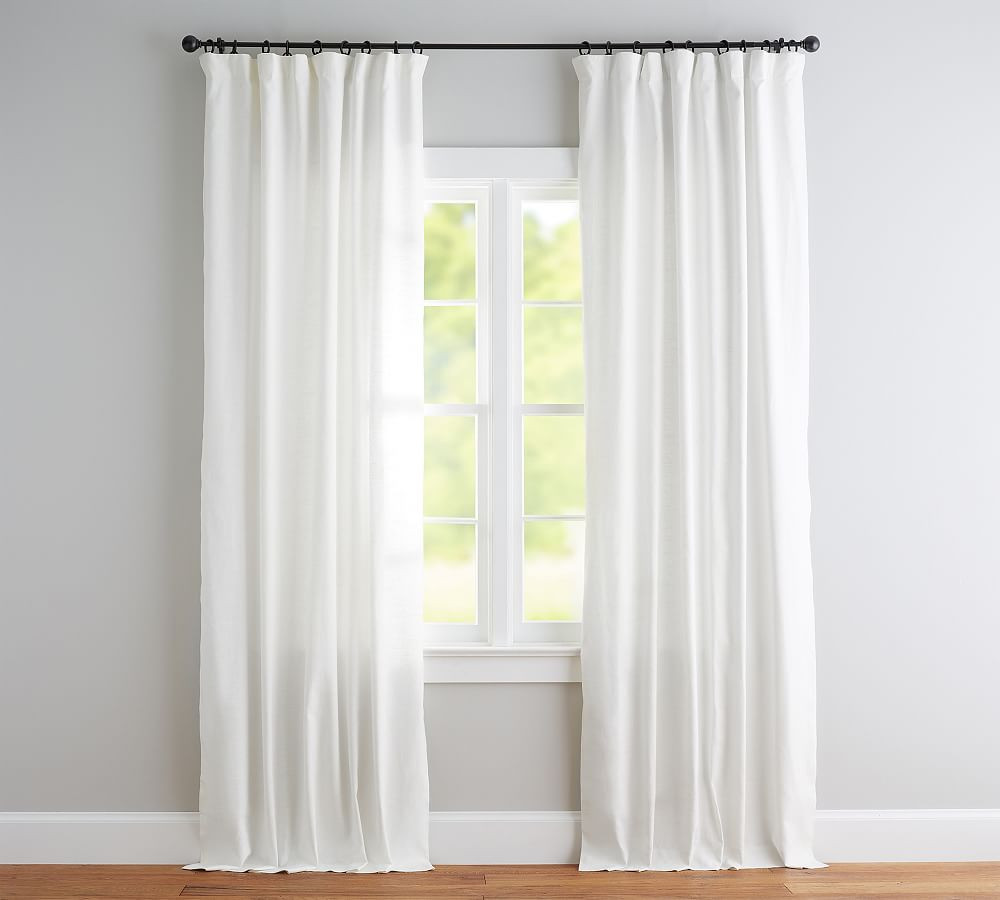 Emery Linen Blackout Curtain | Pottery Barn (US)