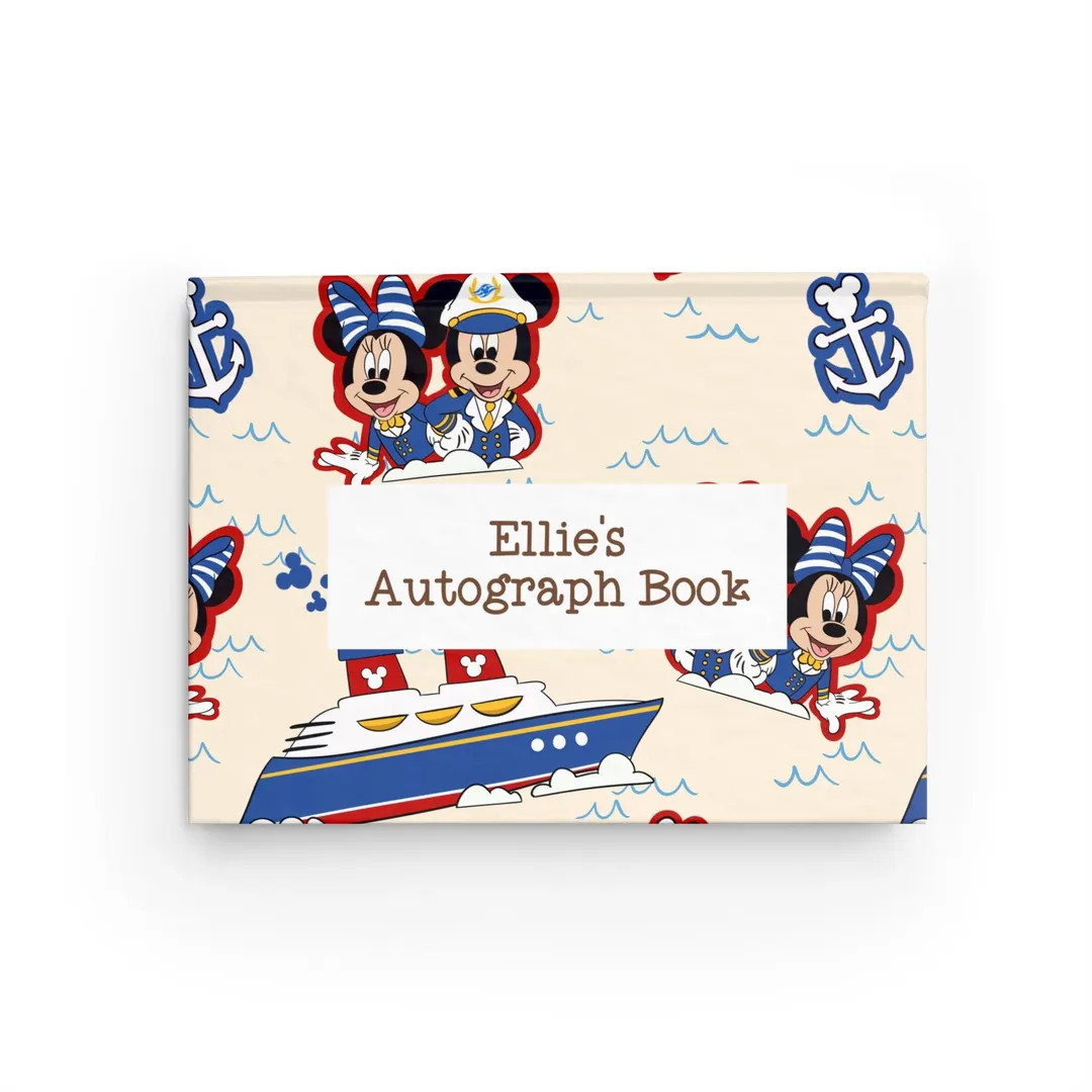 Disney Cruise autograph book, mouse autograph book, personalized autograph book | Etsy (US)