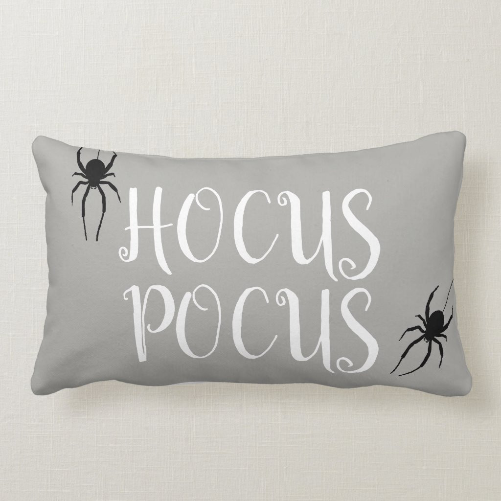 Hocus Pocus Spider Halloween Pillow | Zazzle