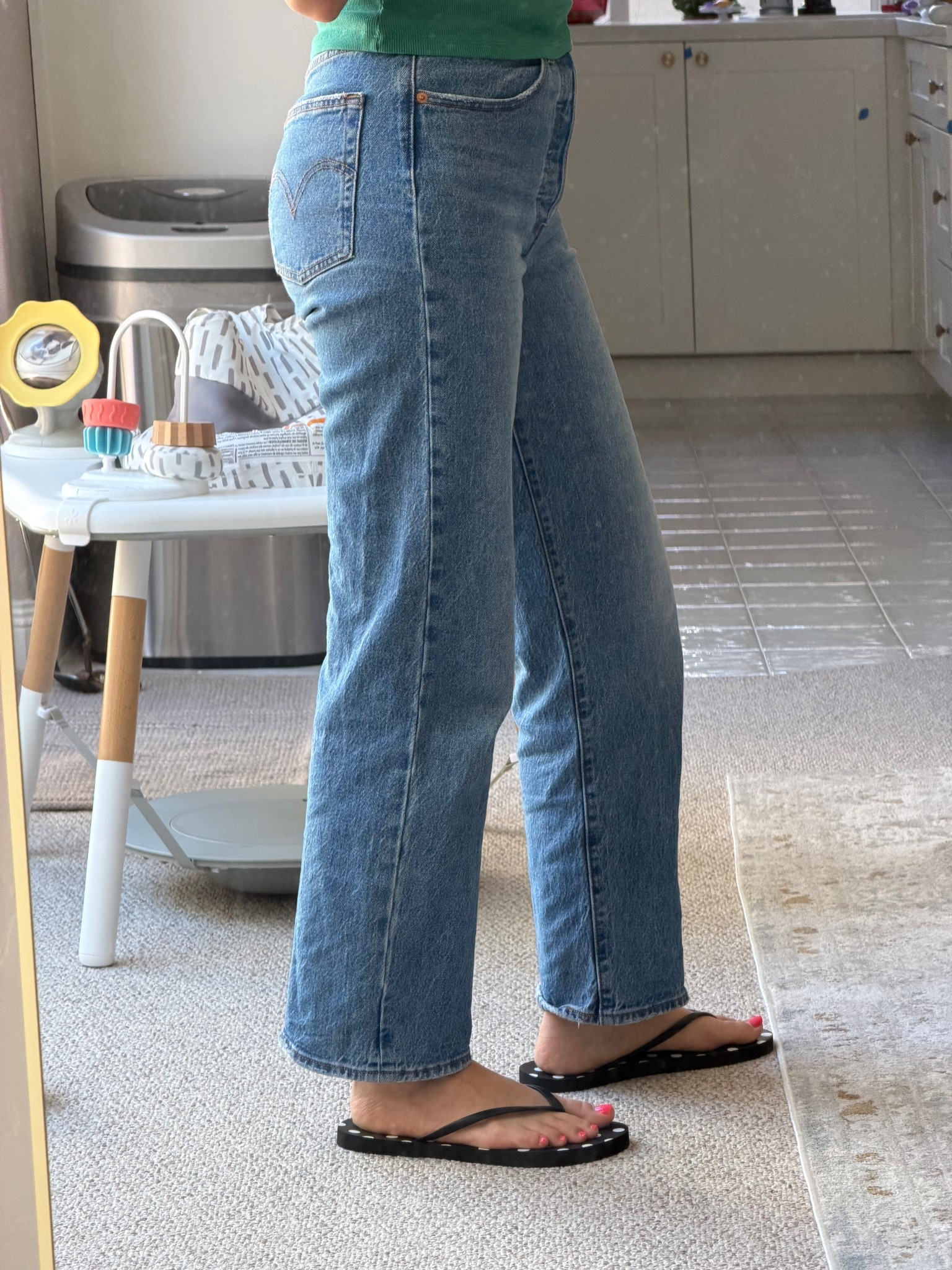 @levi  ribcage straight jeans have my heart ❤️

#LTKgrwm #LTKmomlife #LTKootd