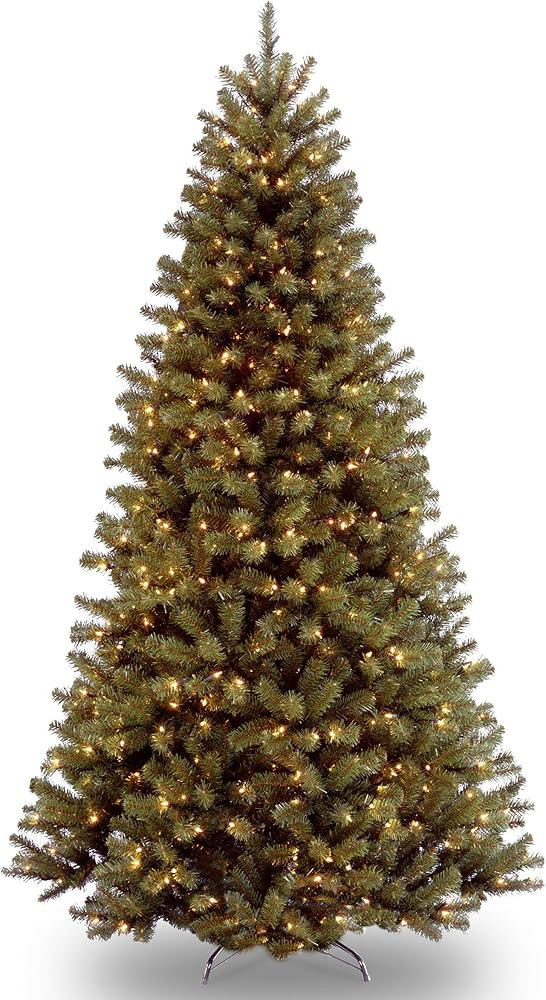 National Tree Company Pre-Lit Artificial Full Christmas Tree, Green, North Valley Spruce, White L... | Amazon (US)